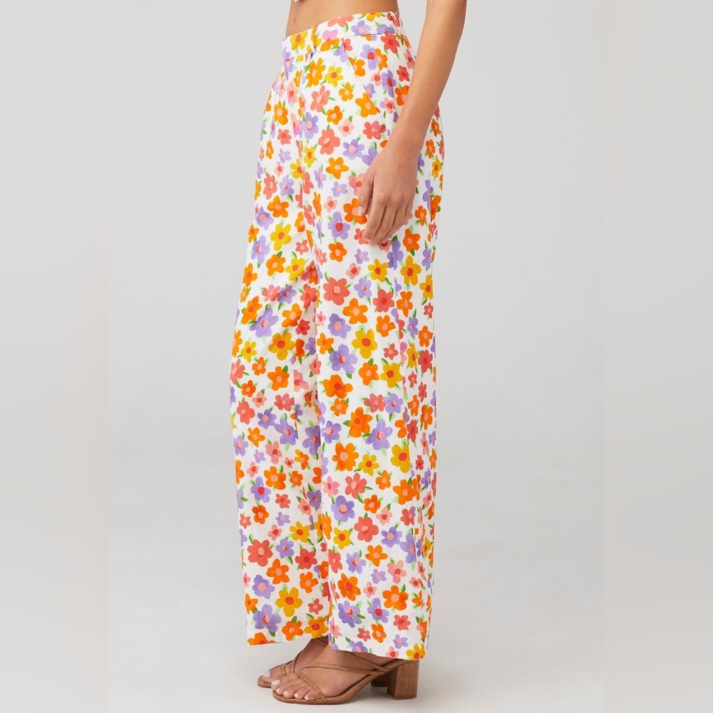 Peppermayo Floral Wide Leg Pants - Multicolor